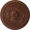Ekena Millwork Naple Ceiling Medallion (Fits Canopies up to 3 3/8"), Hand-Painted Copper Penny, 37 1/2"OD x 3 3/8"P CM37NACPS - alternate 1